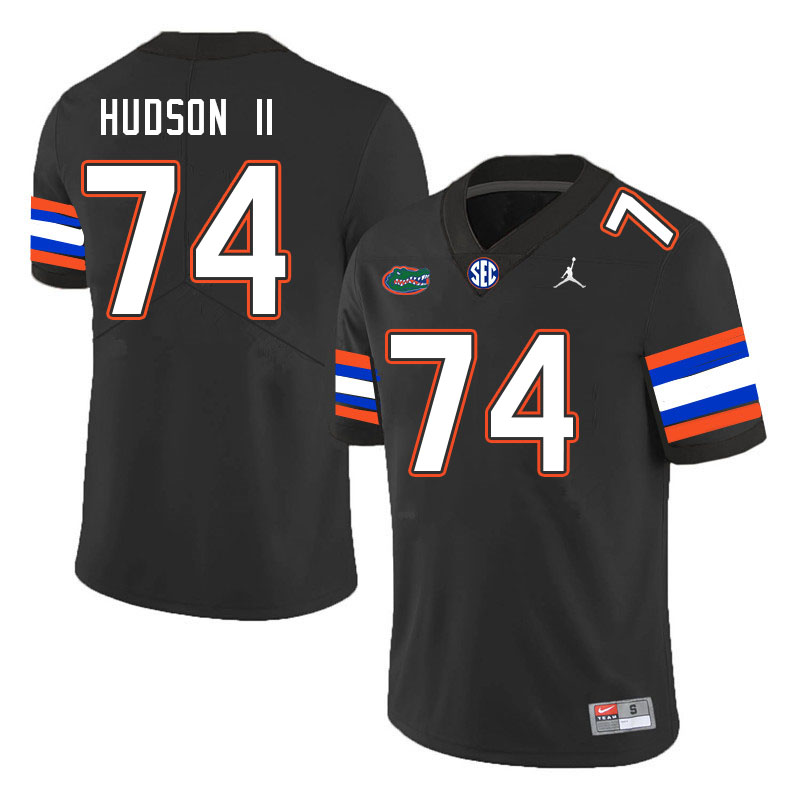 Men #74 Lyndell Hudson II Florida Gators College Football Jerseys Stitched Sale-Black
